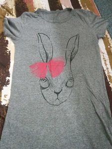 Cute Grey Bunny T-Shirt