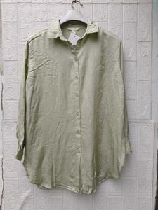New with tag Korean Elegant Light Green Oversized