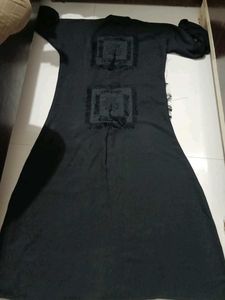 Elegant Black Ethnic abaya
