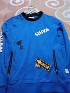 Cool Blue Graphic Sweatshirt