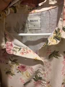 Floral Print Midi Maternity dress