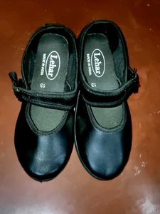 Girls Black School Shoes