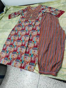 Printed Kurta with Pants Set