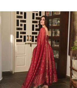 Maroon red dress set