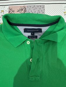 Men's Green Tommy Hilfiger Polo Shirt