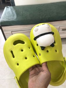 Panda LED Slippers - Florecent Green
