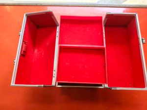 Red Metal Makeup Vanity Case