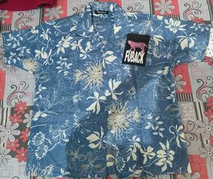 New with tag Blue Short Sleeve Button-Up Shirt