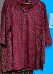 MAX Daily wear Short Red Kurta