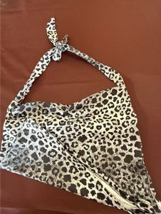 Leopard Print Halter Neck Top