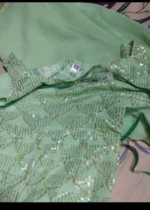 Sparkling Mint Green Kurta Set with Dupatta