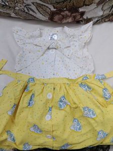 Cute Unicorn Baby Dress Set