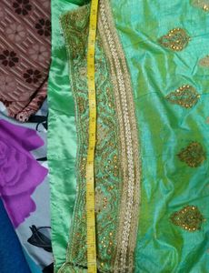 Stunning Mint Green Embroidered Lehenga Choli