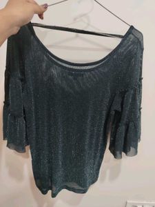 Sparkly Bell Sleeve Top