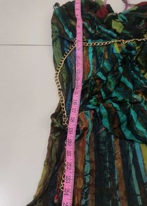 Stylish feather Strappy  Dress