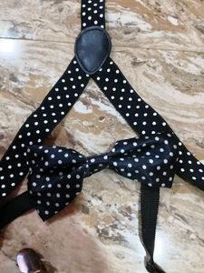 Men's Suspenders and Bow Tie Set of 2