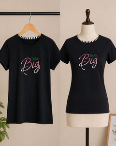 Black "Think Big" Graphic T-Shirt