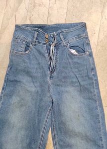 Light Wash Wide Leg Jeans