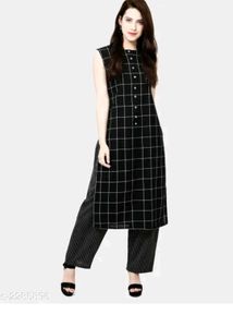 Cotton Sleeveless Kurta Set