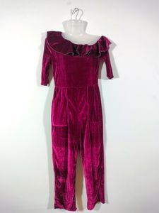 Maroon Casual Jumpsuit (Women's)