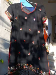 Black Embroided Kurti