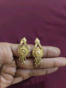 Elegant Gold Dangle Earrings