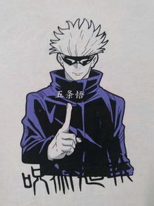 White Graphic Anime T-Shirt
