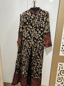 Elegant Black Kurta with Gold Embroidery