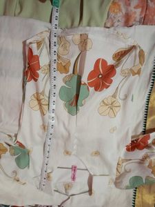 Floral Print Puff Sleeve Top korean