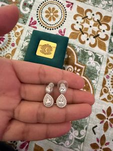 Elegant Drop Earrings with Sparkle