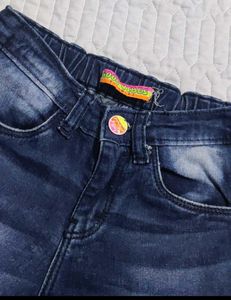 Stylish Ripped Blue Jeans