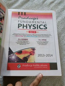 Pradeep's Physics Vol 2 Book For Class 11th CBSE
