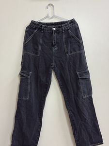 Urbanic black washed Cargo Jeans
