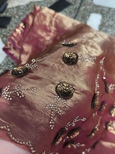 Designer Embroidered Silk Saree