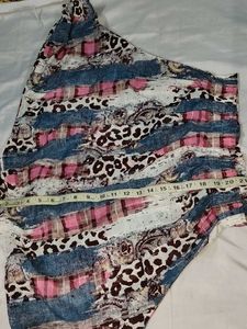 Trendy women's patchwork shirt top .