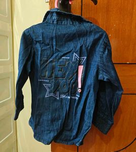 Chic Denim Button-Up Shirt