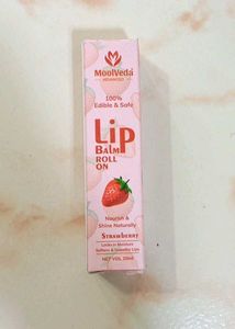 MoolVeda Strawberry Lip Balm Roll On