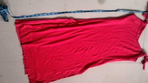 Vibrant Ribbed Tunic Top