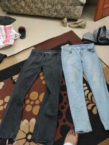 Levi's Black And Blue Jeans For Men