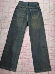 Vintage Wash Denim Jeans