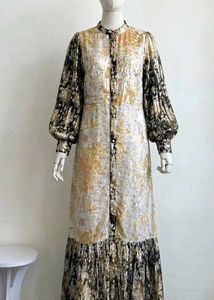 Bohemian Floral Print Maxi Dress