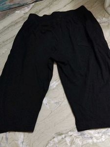 Adidas Black 3-Stripes Knee-Length Shorts