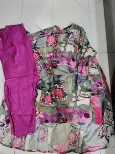 Women's Printed Kurta with Pants