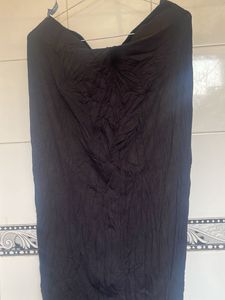 Black Flowy Maxi Skirt