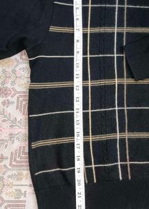 Mens Black Sweater Round Neck