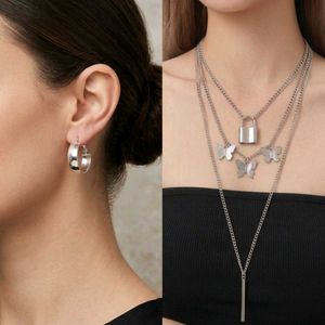 🤍🖇⛓️🔗Silver AccentY2K Jewellery Comboo