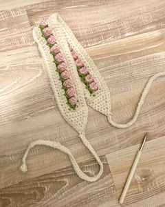 2 Crochet Floral Headband