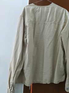 Khaki Utility Jacket with Multiple Pockets