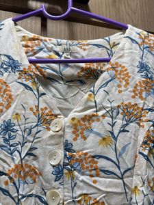AND brand Floral Print Midi Dress