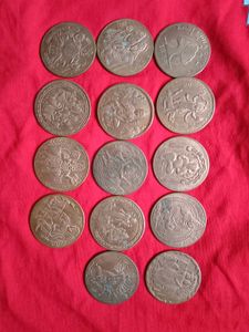 15 old coins of gods 1818
